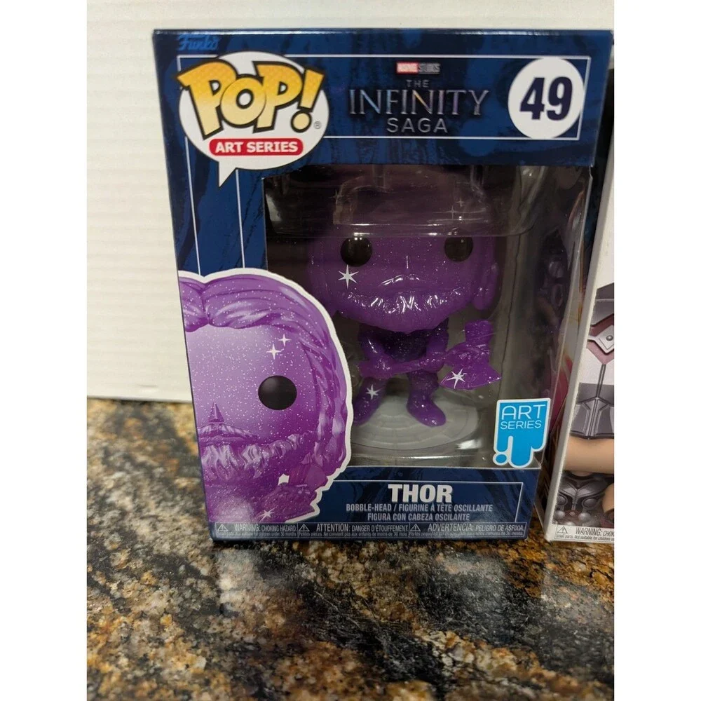 Funko Pop! Mighty Thor #1041 & #49 Thor Love & Thunder Marvel Studios
